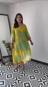 Gul Lime Yellow Floral Kurta Set