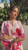 SEHER PINK FLORAL PRINTED SUIT